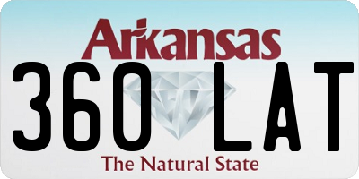 AR license plate 360LAT