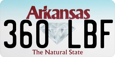 AR license plate 360LBF