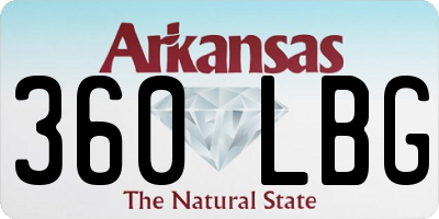 AR license plate 360LBG