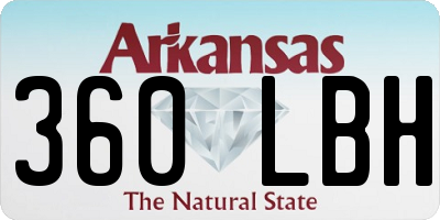 AR license plate 360LBH