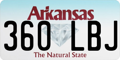 AR license plate 360LBJ