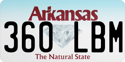 AR license plate 360LBM