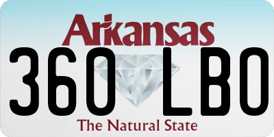 AR license plate 360LBO