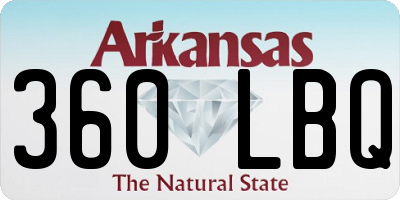 AR license plate 360LBQ