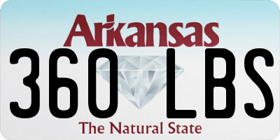 AR license plate 360LBS