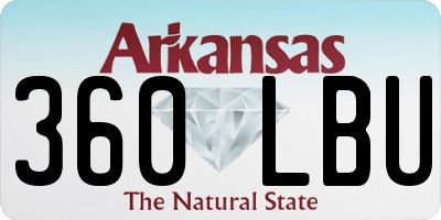 AR license plate 360LBU