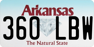 AR license plate 360LBW