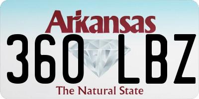 AR license plate 360LBZ
