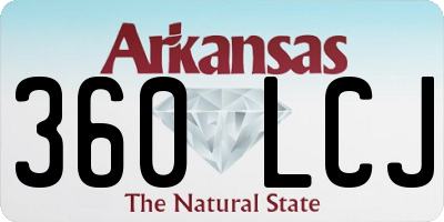 AR license plate 360LCJ