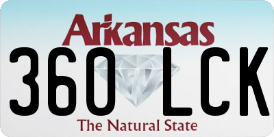 AR license plate 360LCK
