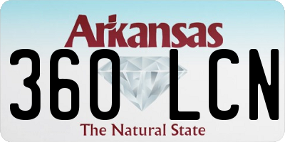 AR license plate 360LCN