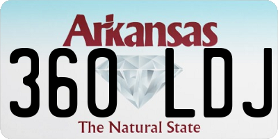 AR license plate 360LDJ
