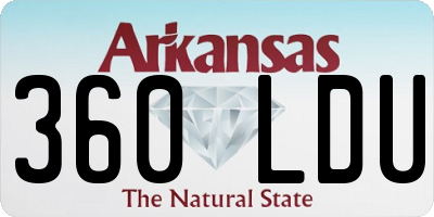 AR license plate 360LDU