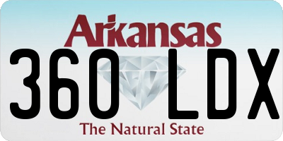 AR license plate 360LDX