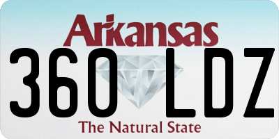 AR license plate 360LDZ