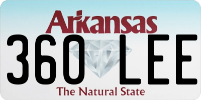 AR license plate 360LEE
