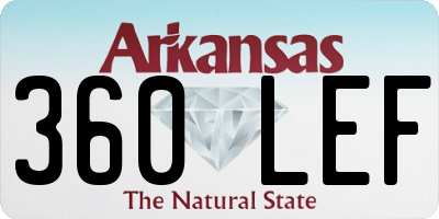 AR license plate 360LEF