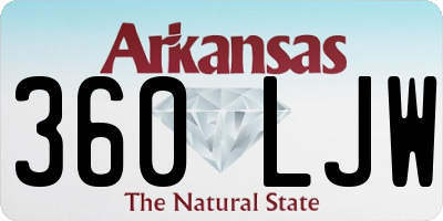 AR license plate 360LJW