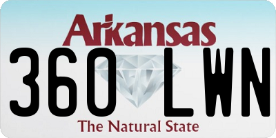 AR license plate 360LWN