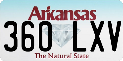 AR license plate 360LXV