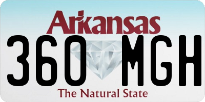 AR license plate 360MGH