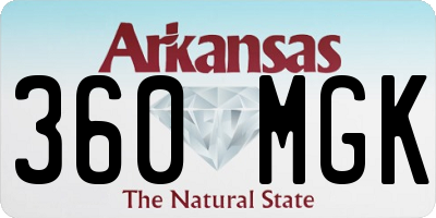 AR license plate 360MGK