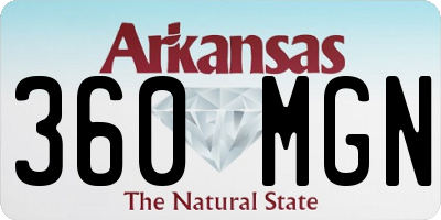 AR license plate 360MGN