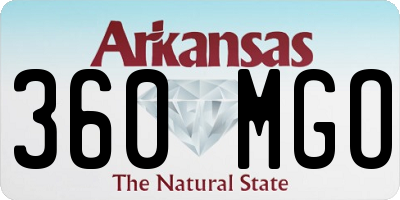 AR license plate 360MGO