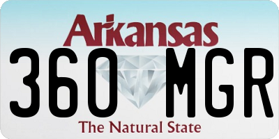 AR license plate 360MGR