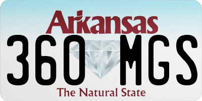 AR license plate 360MGS