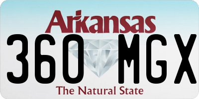 AR license plate 360MGX