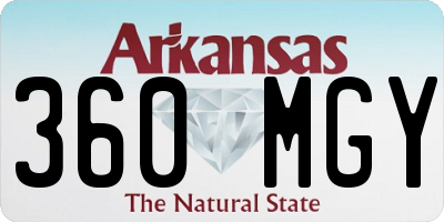 AR license plate 360MGY