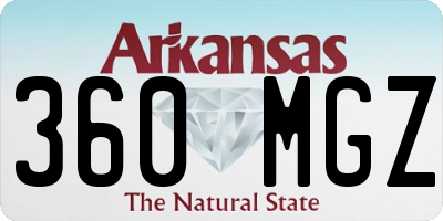 AR license plate 360MGZ