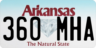 AR license plate 360MHA