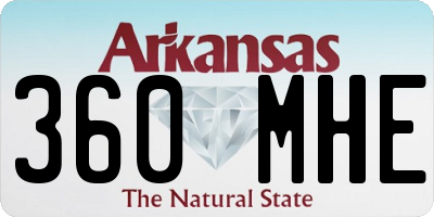 AR license plate 360MHE