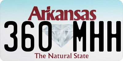 AR license plate 360MHH