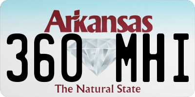 AR license plate 360MHI