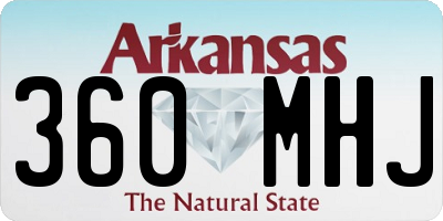 AR license plate 360MHJ