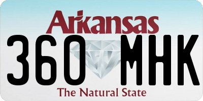 AR license plate 360MHK