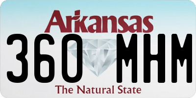 AR license plate 360MHM