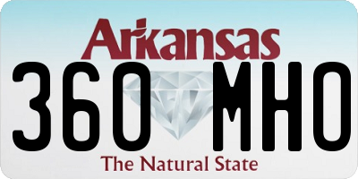 AR license plate 360MHO