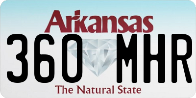 AR license plate 360MHR