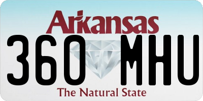 AR license plate 360MHU