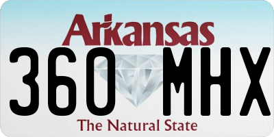 AR license plate 360MHX