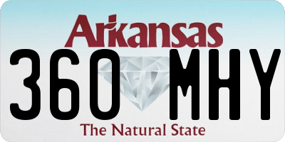 AR license plate 360MHY