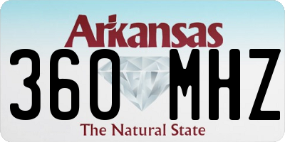 AR license plate 360MHZ