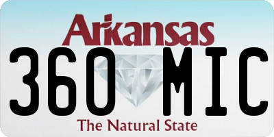 AR license plate 360MIC