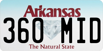 AR license plate 360MID