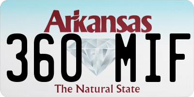 AR license plate 360MIF
