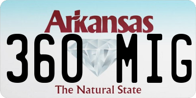 AR license plate 360MIG